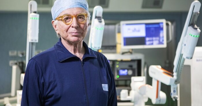 maria-pia-hospital,-robot-chirurgico-su-paziente-con-un-rene